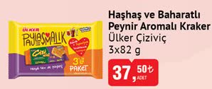 Ülker Haşhaş Ve Baharatlı Peynir Aromalı Kraker 3x82 G image