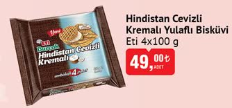 Eti Hindistan Cevizli Kremalı Yulaflı Bisküvi 4x100 g image