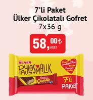 Ülker Çikolatalı Gofret 7'li Paket 7x36 g image