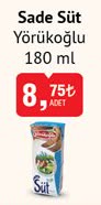 Yörükoğlu Sade Süt 180 Ml image