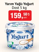 Dost Yarım Yağlı Yoğurt 5 Kg image