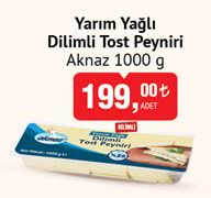 Aknaz Yarım Yağlı Dilimli Tost Peyniri 1000 g image