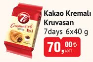 7days Kakao Kremalı Kruvasan 6x40 g image