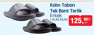 Kalın Taban Tek Bant Terlik image