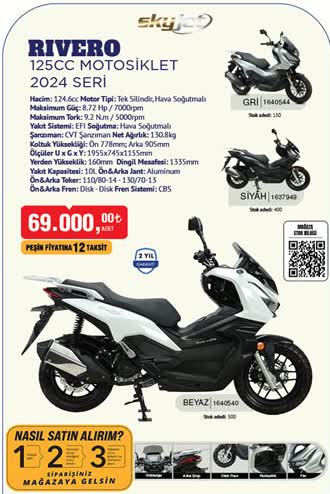 Rivero 125Cc Motosiklet 2024 Seri image