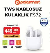 Polosmart TWS Kablosuz Kulaklık FS72 image