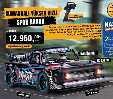 Kumandalı Yüksek Hızlı Spor Araba image