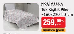 Molinella Tek Kişilik Pike 160x220 image