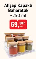 Ahşap Kapaklı Baharatlık 250 Ml image