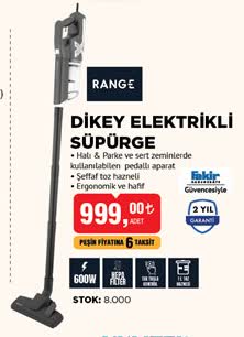 Range Fakir Dikey Elektrikli Süpürge image
