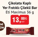 Eti Maximus 36 G Çikolata Kaplı Yer Fıstıklı Çilekli Bar image