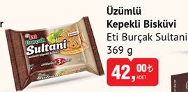 Eti Burçak Sultani Üzümlü Kepekli Bisküvi 369 g image
