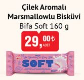 Bifa Soft Çilek Aromalı Marsmallowlu Bisküvi 160 g image