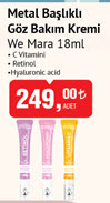 We Mara Göz Metal Başlıklı Bakım Kremi 18ml image