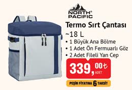 North Pacific Termo Sırt Çantası -18 L image