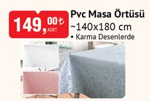 Pvc Masa Örtüsü -140x180 Cm image