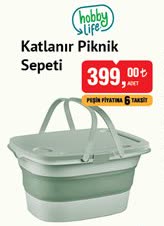 Hobby Life Katlanır Piknik Sepeti image