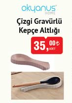 Okyanus Home Çizgi Gravürlü Kepçe Altlığı image
