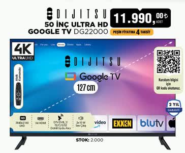 Dijitsu 50 İnç Ultra Hd Google Tv image