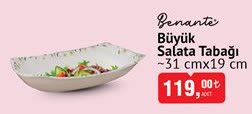 Benante Büyük Salata Tabağı 31 cmx19 cm image
