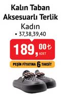Kalın Taban Aksesuarlı Terlik Kadın image