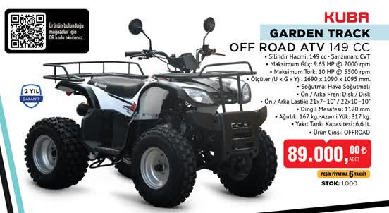 Kuba Garden Track Off Road ATV 149 CC image