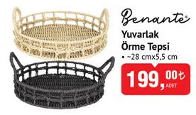 Benante Yuvarlak Örme Tepsi image