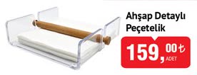 Ahşap Detaylı Peçetelik image