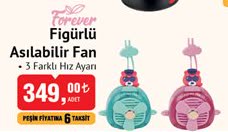 Forever Figürlü Asılabilir Fan image