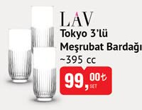 Lav Tokyo 3'lü Meşrubat Bardağı image