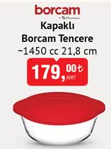 Borcam Kapaklı Tencere 1450 cc image