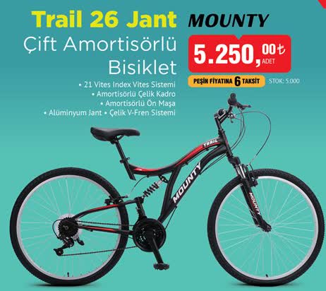 Trail 26 Jant Mounty Çift Amortisörlü Bisiklet image