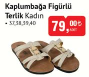Kaplumbağa Figürlü Terlik Kadın image