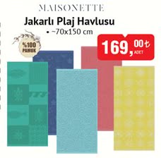 Maisonette Jakarlı Plaj Havlusu image