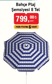Bahçe Plaj Şemsiyesi 8 Tel image