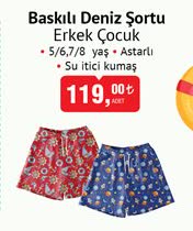 Baskılı Deniz Şortu Erkek Çocuk image