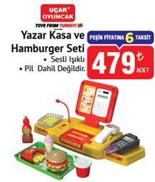 Yazar Kasa ve Hamburger Seti image