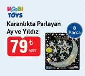 Karanlıkta Parlayan Ay ve Yıldız image
