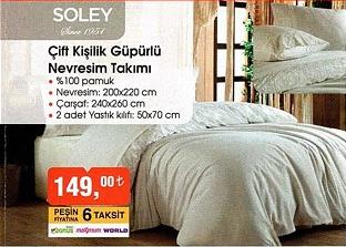 Soley Çift Kişilik Güpürlü Nevresim Takımı image