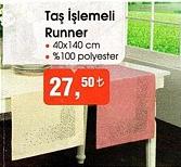 Taş İşlemeli Runner 40x140 cm image
