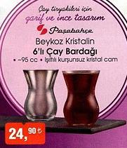 Paşabahçe Beykoz Kristalin 6'lı Çay Bardağı image