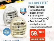 Kumtel Fanlı Isıtıcı 2000 Watt image