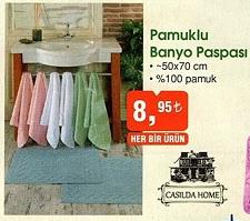 Casilda Home Pamuklu Banyo Paspası 50x70 cm image