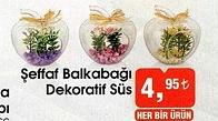 Şeffaf Balkabağı Dekoratif Süs image