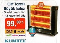 Kumtel Çİft Taraflı Büyük Isıtıcı 1800 W image