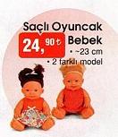 Saçlı Oyuncak Bebek 23 cm image