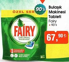 Fairy 90'lı Bulaşık Makinesi Tableti image