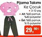Pijama Takımı Kız Çocuk image