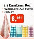 2'li Kurulama Bezi 40x60 cm image