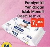 DeepFresh 40'lı Probiyotikli Yenidoğan Islak Mendili image